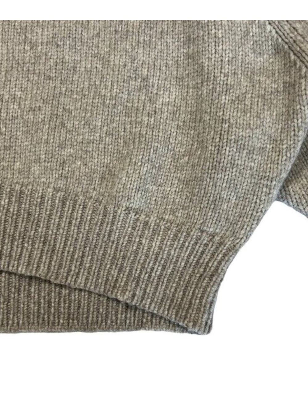 18-8 NILI LOTAN Wool Yak Blend Sweater Round Neck WOMENS L Beige Long Sleeve - Picture 8 of 15